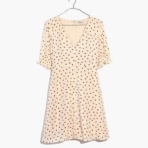 Madewell silk button-front dress